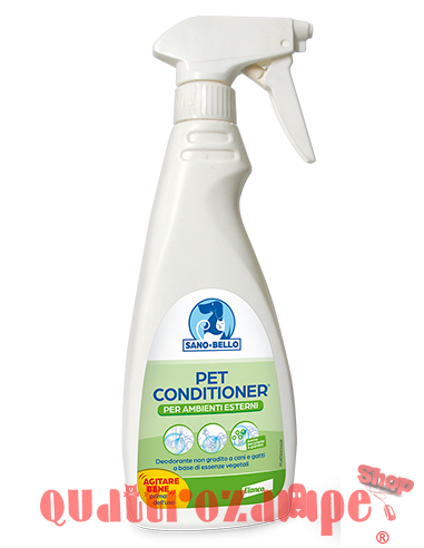 Sano e Bello Pet Conditioner Repellente Ambienti Esterni 500 ml Per Gatti e Cani