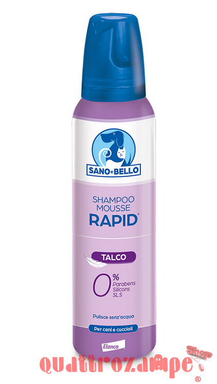 Elanco Shampoo Mousse Rapid Talco 300 ml Cani e Cuccioli