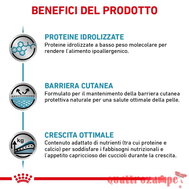 Royal Canin Hypoallergenic Puppy Veterinary Crocchette per cani