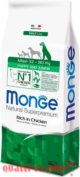 Monge Superpremium Maxi Junior Puppy Cane Pollo