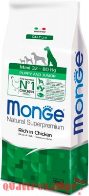 Monge Superpremium Maxi Junior Puppy Cane Pollo