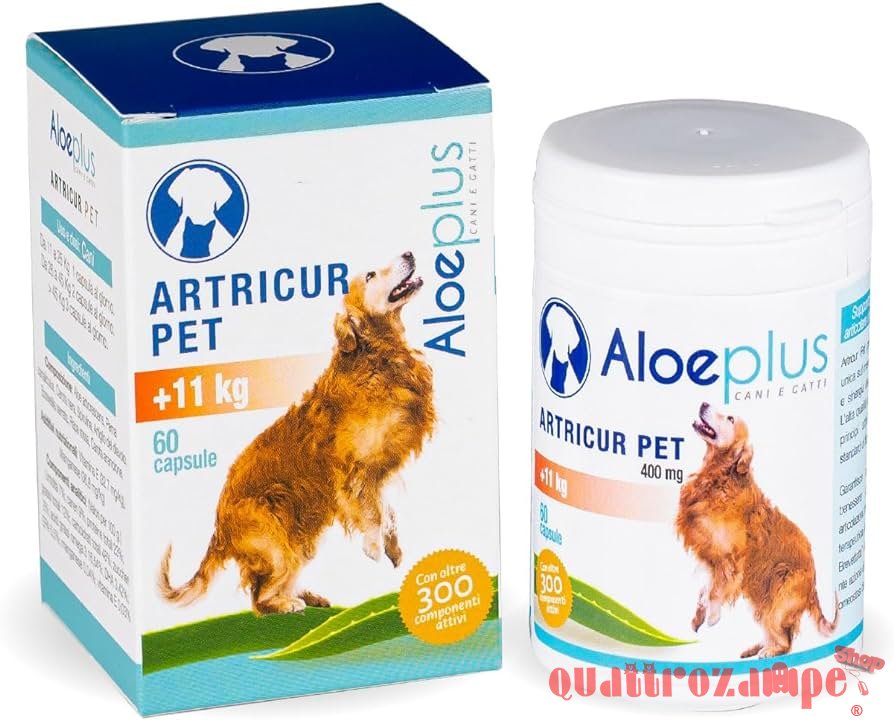 Aloeplus Artricur Pet +11 kg 60 Capsule Per Cani