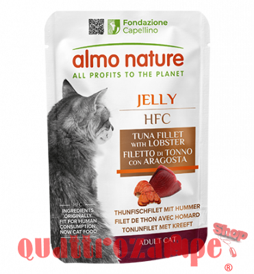 Almo Nature HFC Jelly Tonno e Aragosta 55 gr Bustine Umido Gatto