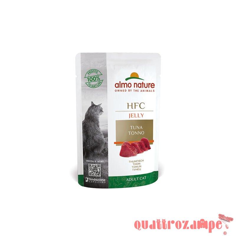 Almo Nature HFC Jelly Tonno 55 gr Bustine Umido Gatto