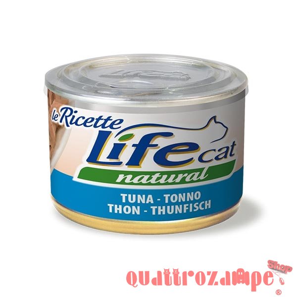 Life Cat Le Ricette Natural Tonno 150 gr Scatoletta Gatti