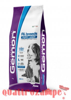 Gemon by Monge Puppy Junior All Breed Tonno Riso 15 kg Cani