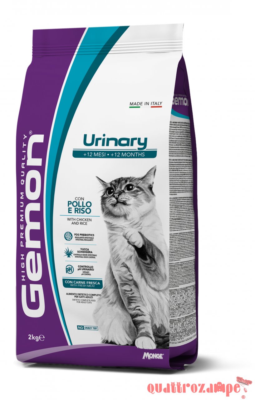Gemon Urinary Pollo Riso Crocchette Gatti