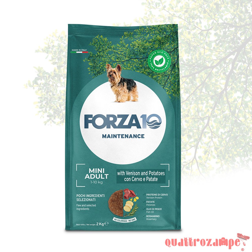 Forza 10 Mini Toy Diet Cervo Patate 1,5 kg Per Cani
