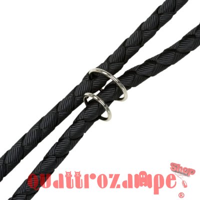 Trixie Guinzaglio Tubolare Nero Addestramento Regolabile 2 metri Per Cani