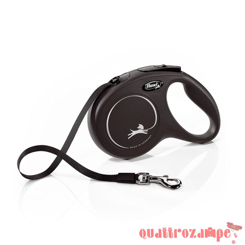Flexi New Classic M Guinzaglio Avvolgibile Fettuccia 5 metri Per Cani