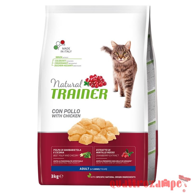 Natural Trainer Adult con Pollo per Gatti