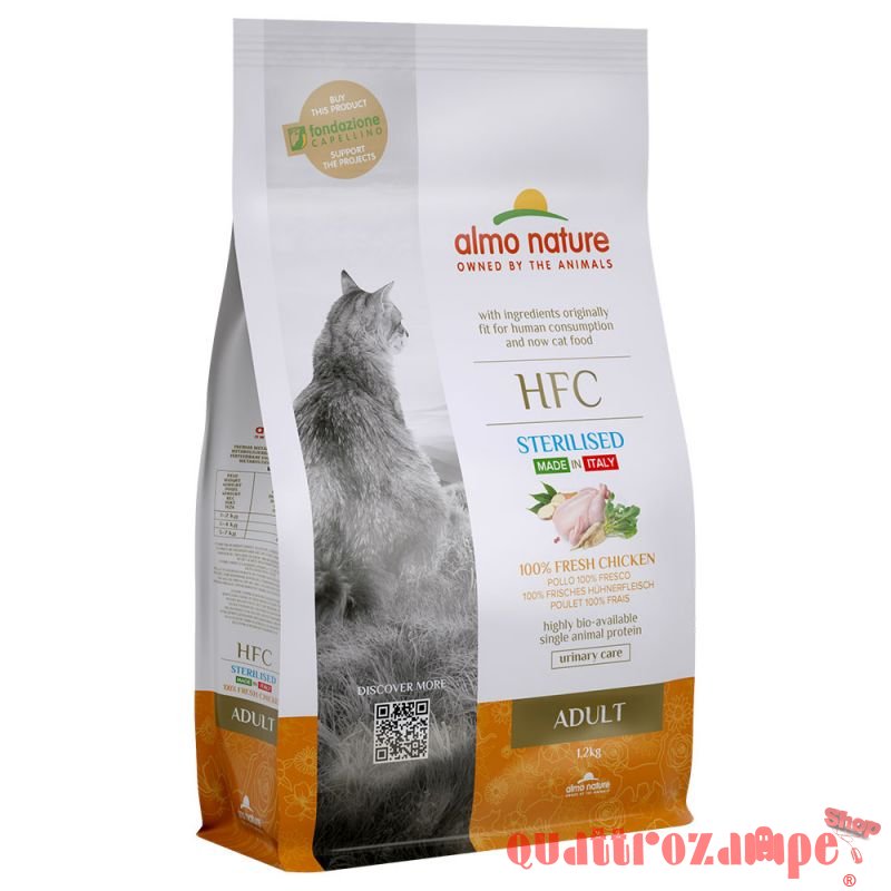 Almo Nature HFC Sterilised Pollo 1,2 kg Crocchette Per Gatti