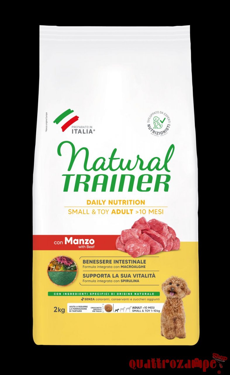 Natural Trainer Adult Mini Small Toy Manzo Cane