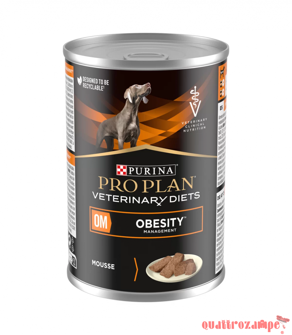 Purina Pro Plan Veterinary Diet OM Obesity 400 gr Mousse Per Cane