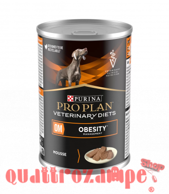Purina Pro Plan Veterinary Diet OM Obesity 400 gr Mousse Per Cane