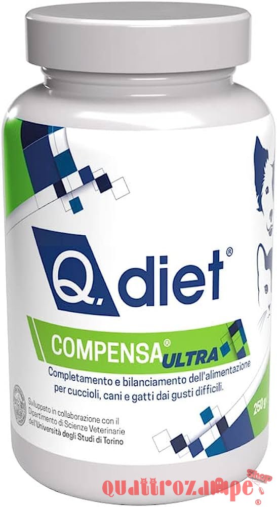 Q.Diet Compensa ULTRA 250 gr Polvere Cani Gatti