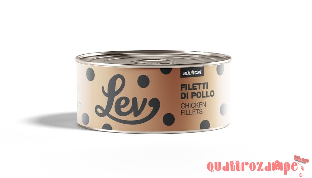 Lev Adult Cat Filetti Di Pollo 140 gr Lattina Umido Gatti