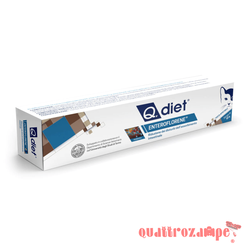 Q.Diet Enteroflorene 30 Gr Pasta Per Gatti