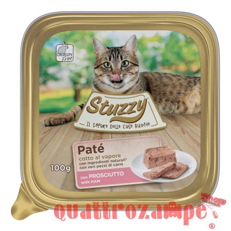 Stuzzy Cat Patè Prosciutto 100 gr Vaschetta Per Gatti