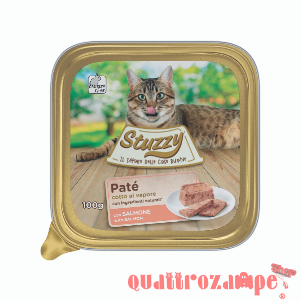 Stuzzy Cat Patè Salmone 100 gr Vaschetta Per Gatti