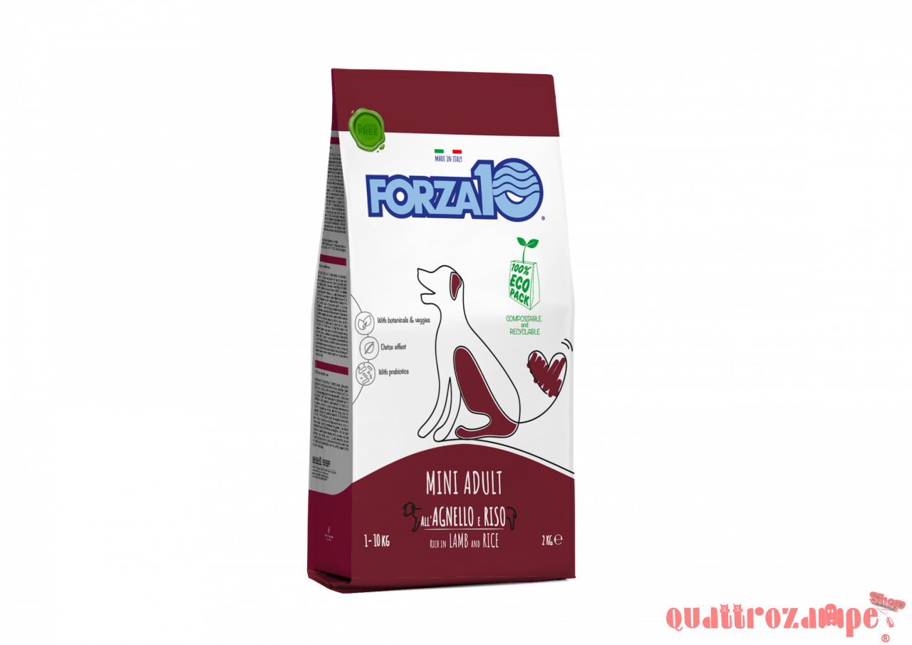 Forza 10 Mini Adult Agnello Riso 2 kg Crocchette Per Cani