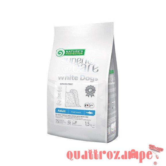 Nature's Protection White Dog Adult Small Aringa Crocchette Per Cani Manti Bianchi