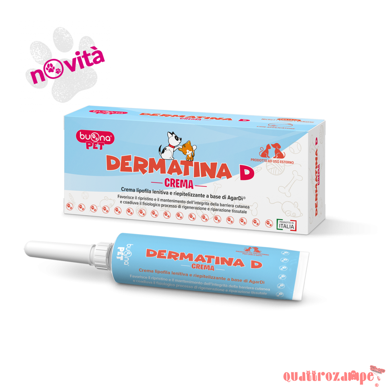 Buona Pet Dermatina D 30 ml Cura Della Pelle Idratante Lenitiva