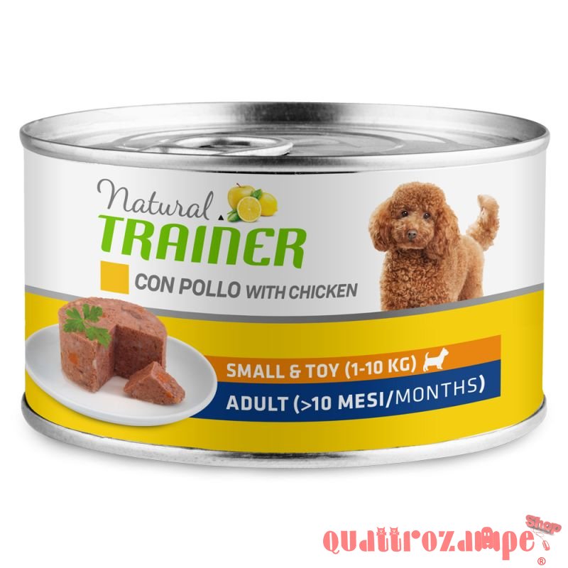 Natural Trainer Small Toy Adult Pollo 150 gr Umido Cane