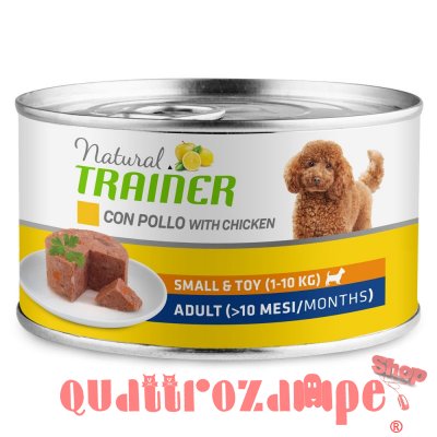 Natural Trainer Small Toy Adult Pollo 150 gr Umido Cane