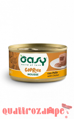 Oasy Caprice Mousse Con Pollo 85 Gr Scatoletta per Gatti