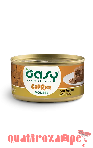 Oasy Caprice Mousse Con Fegato 85 Gr Scatoletta per Gatti