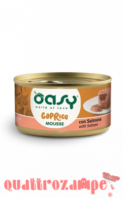 Oasy Caprice Mousse Con Salmone 85 Gr Scatoletta per Gatti