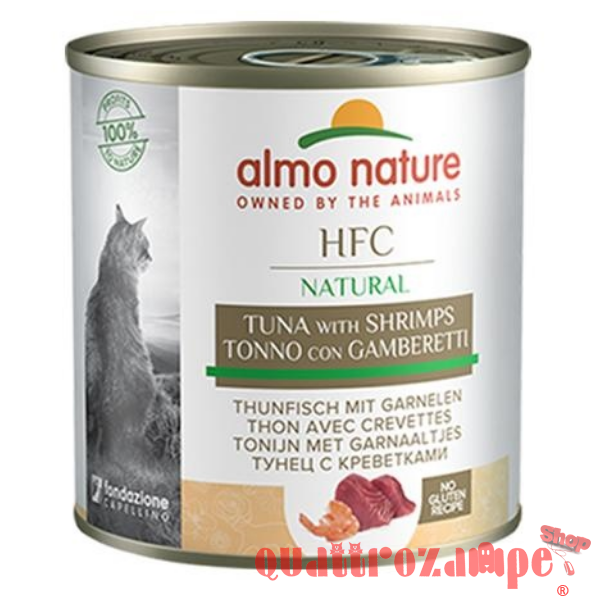 Almo Nature Hfc Natural Tonno Con Gamberetti 280 gr Per Gatti