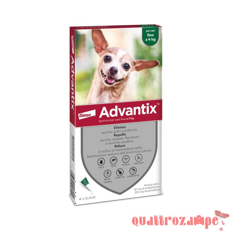 Advantix Spot-On 0 - 4 kg Antiparassitario per Cani