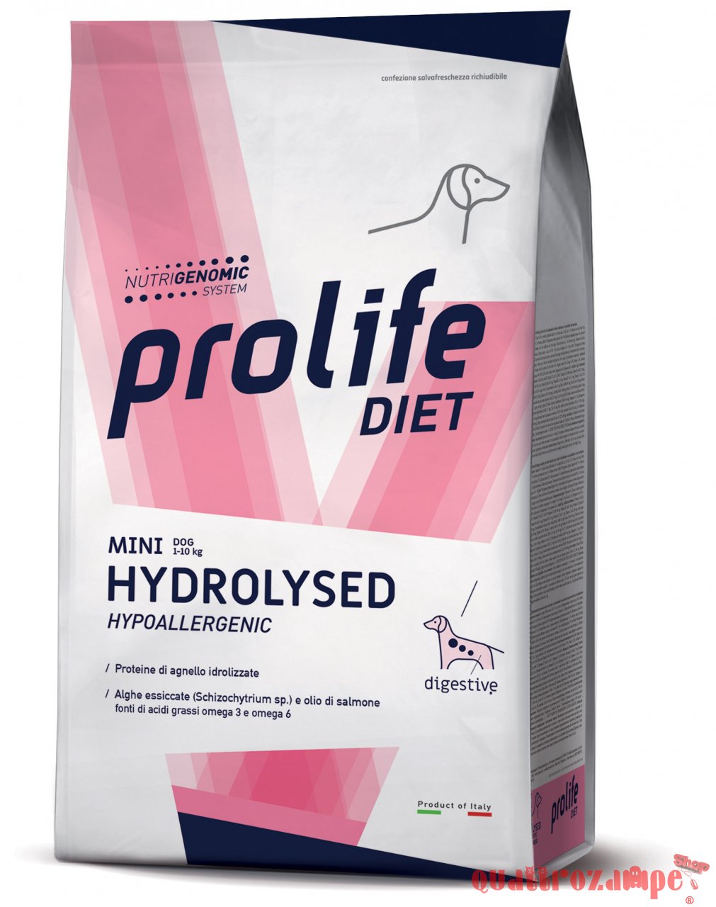Prolife Diet Mini Hydrolysed Hypoallergenic 5 kg Crocchette Per Cani