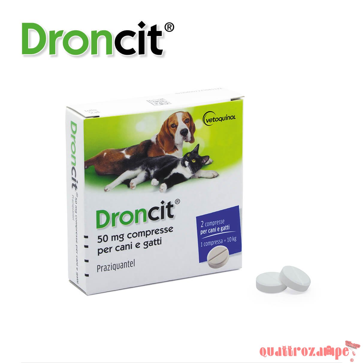 Droncit 50 mg Compresse per Cani e Gatti