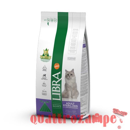 Libra Cat Adult Sterilized Pollo e Orzo Crocchette Per Gatti Sterilizzati