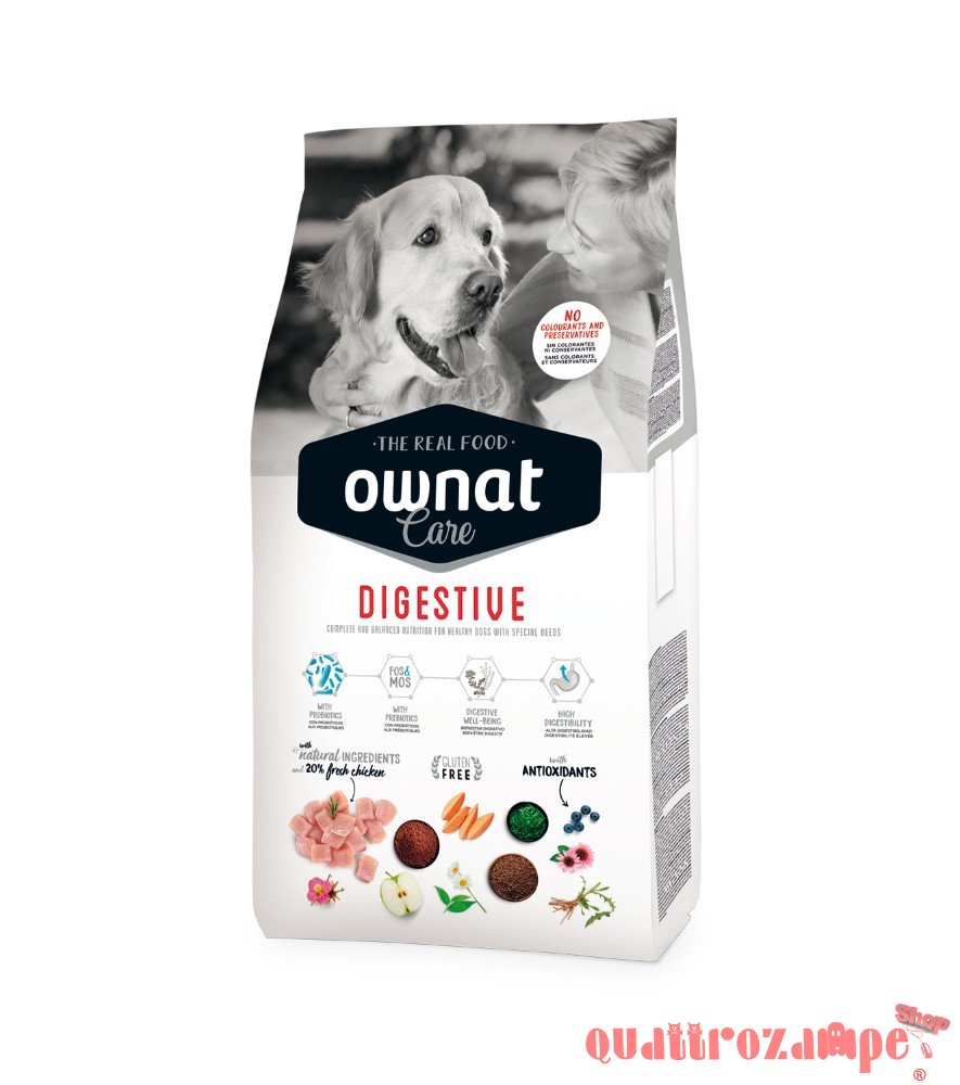 Ownat Care Digestive Crocchette Per Cani