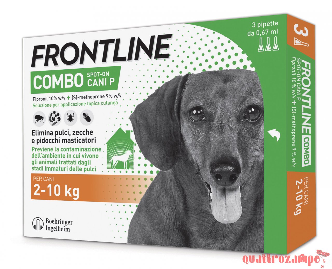 Frontline Combo Per Cani P dai 2 a 10 kg 3 pipette