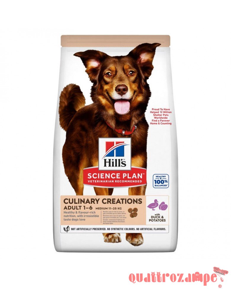 Hill's Science Plan Culinary Creation Medium Aadult 12 kg Crocchette Per Cani