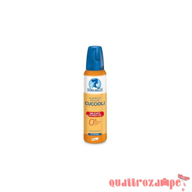 Shampoo Mousse Cuccioli Delicato Pappa Reale 300 ML Sano e Bello Elanco