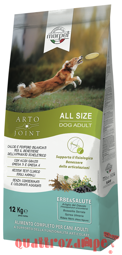 Marpet ArtoJoint All Size Adult 12 Kg Crocchette Per il Supporto Articolare dei Cani