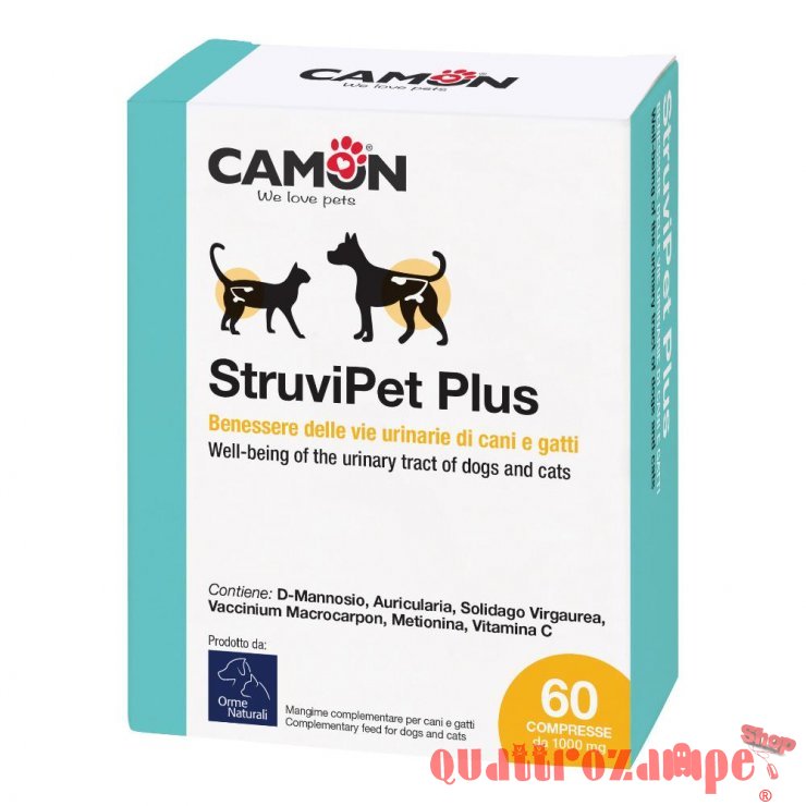 Camon Struvipet Plus 60 Compresse per Le vie Urinarie Per Cani e Gatti