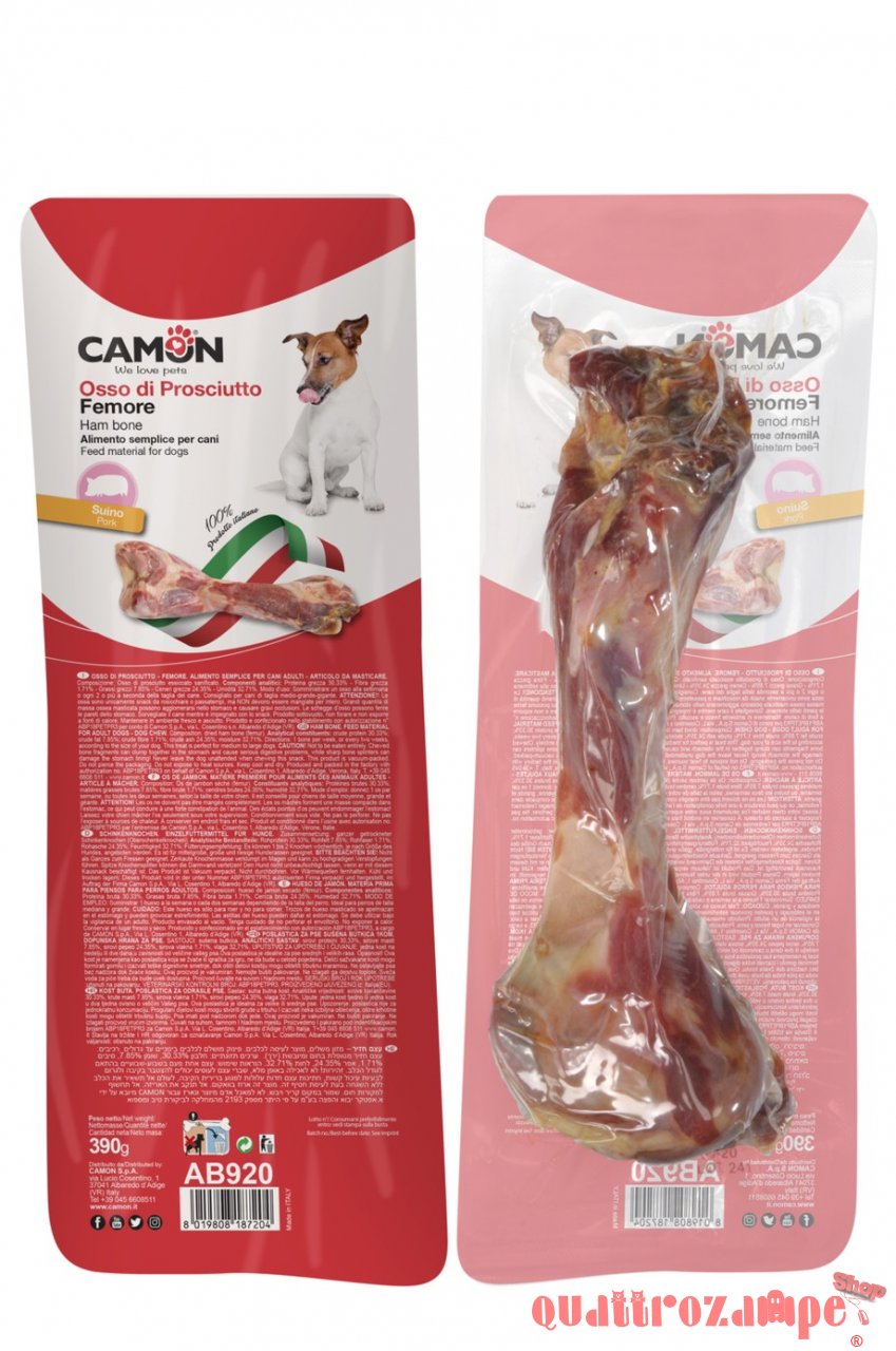 Camon Osso di prosciutto 390 gr Per Cani