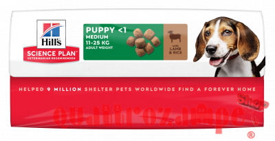 Hill's Science Plan Cane Puppy Medium Breed Agnello e Riso 14 kg
