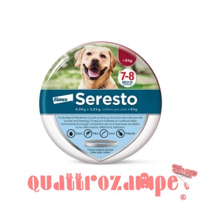 Collare Seresto per Cani oltre + 8 kg Antiparassitario