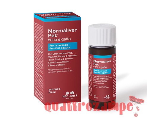 NBF Lanes Normaliver Pet Sciroppo 50 ML Per Cani e Gatti