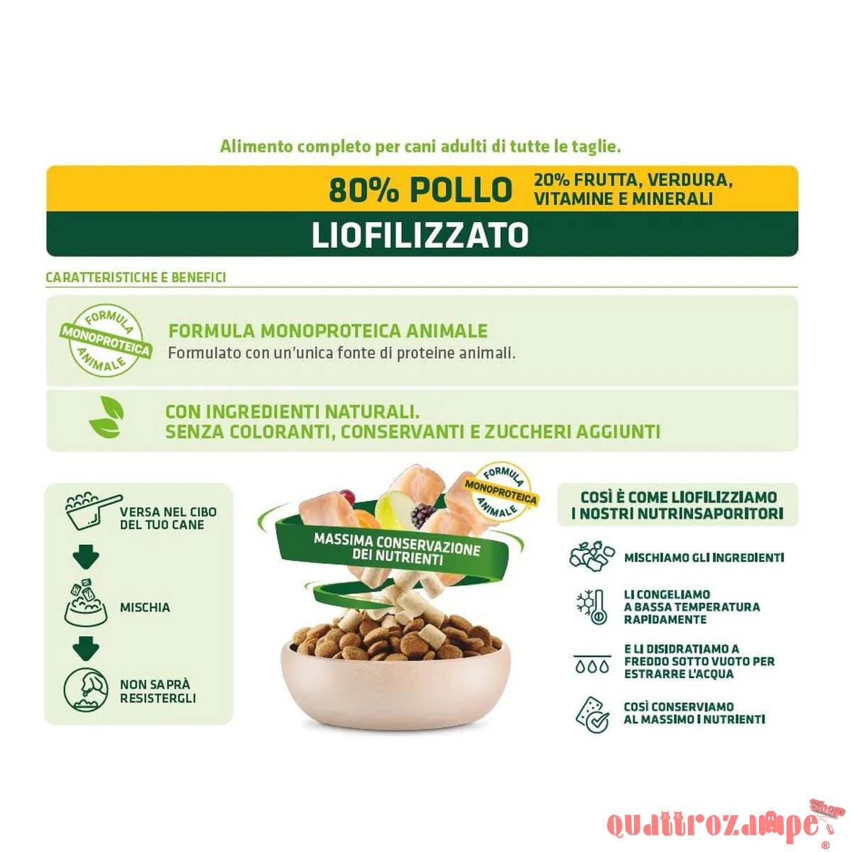 Natural Trainer Dog Snack NutrInsaporitore Pollo Liofilizzato Per Cani
