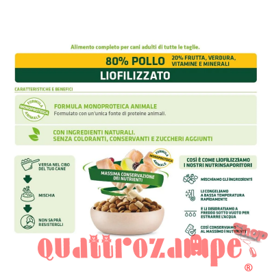 Natural Trainer Dog Snack NutrInsaporitore Pollo Liofilizzato Per Cani
