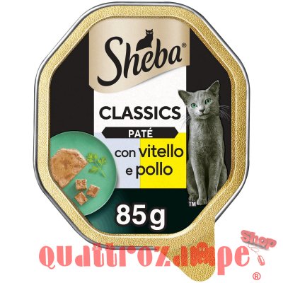 Sheba Pate Classic Vitello e Pollo 85 gr